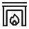 Indoor Wood Fireplace Icon